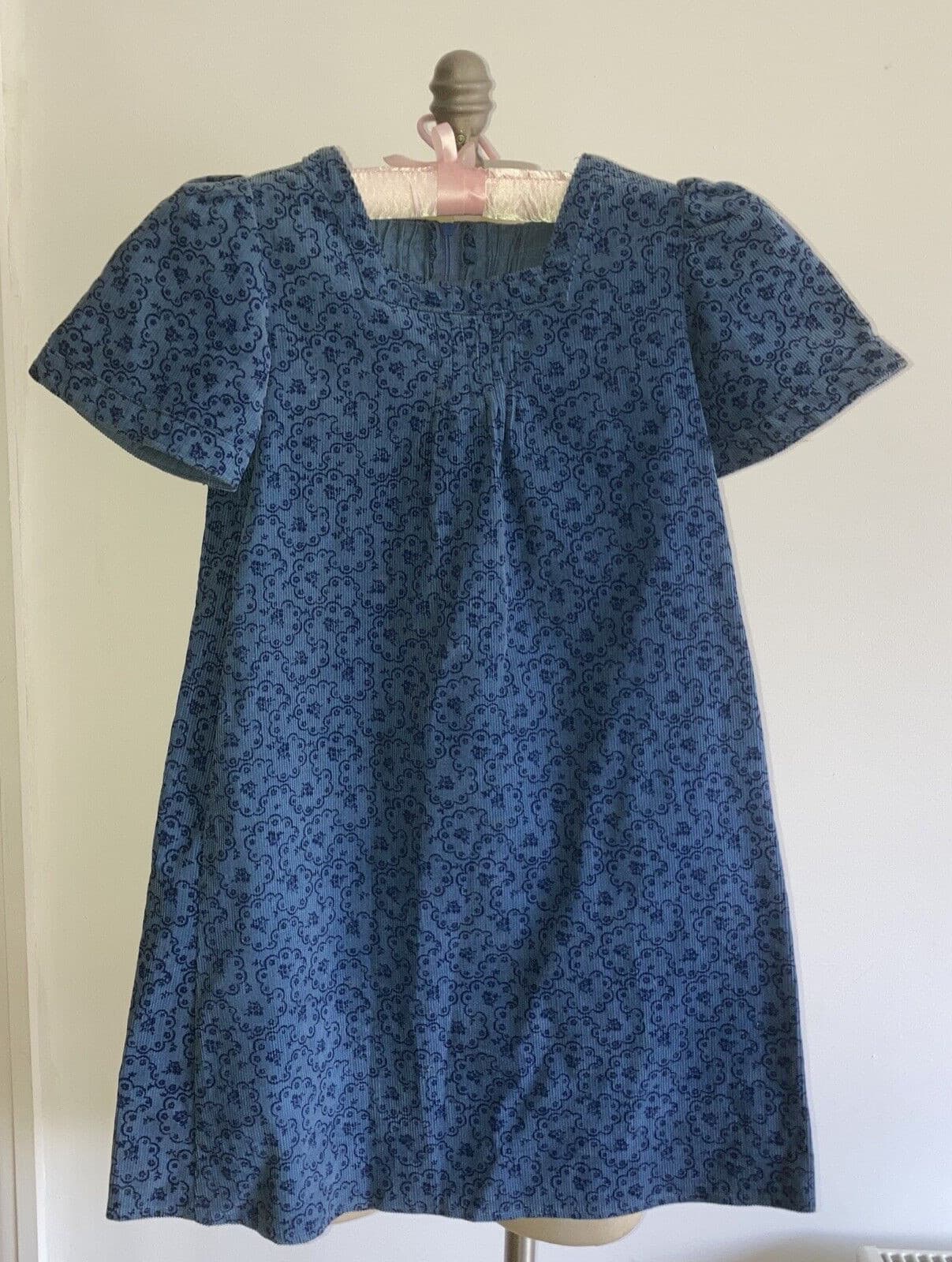 Extremely Rare 1970s Early Laura Ashley Dyers & Printers Numbered Girl's Dress