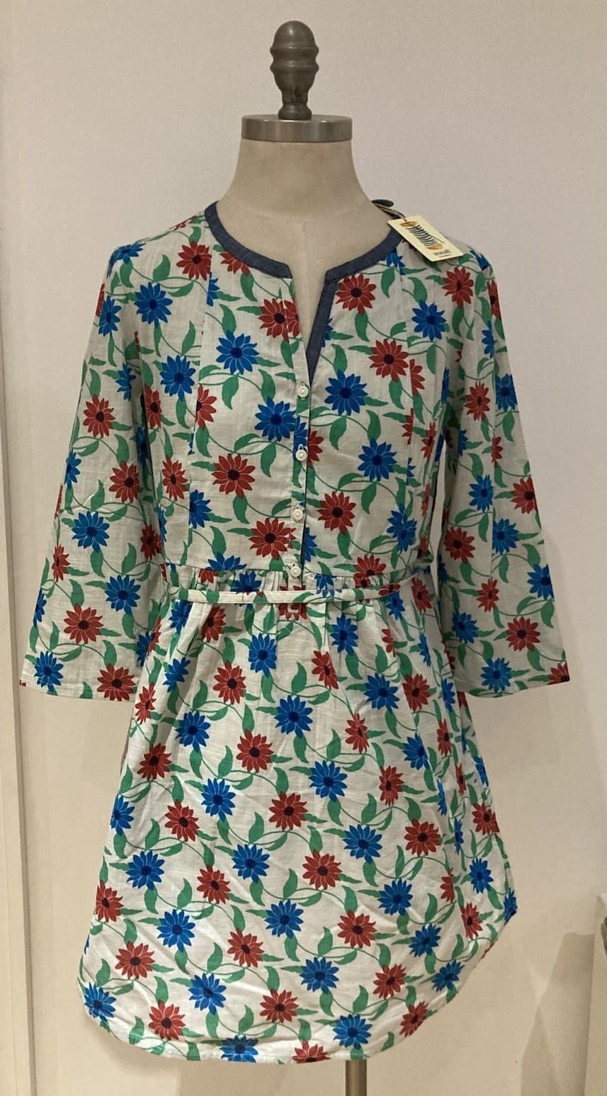 Seasalt "Storyteller" Floral Cotton Tunic, Size 10 UK, BNWT 