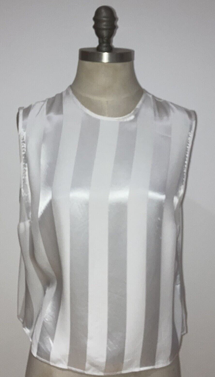 Vintage 1990s Cream St Michael (M & S)  Satin Top, Size 16, 38" Bust