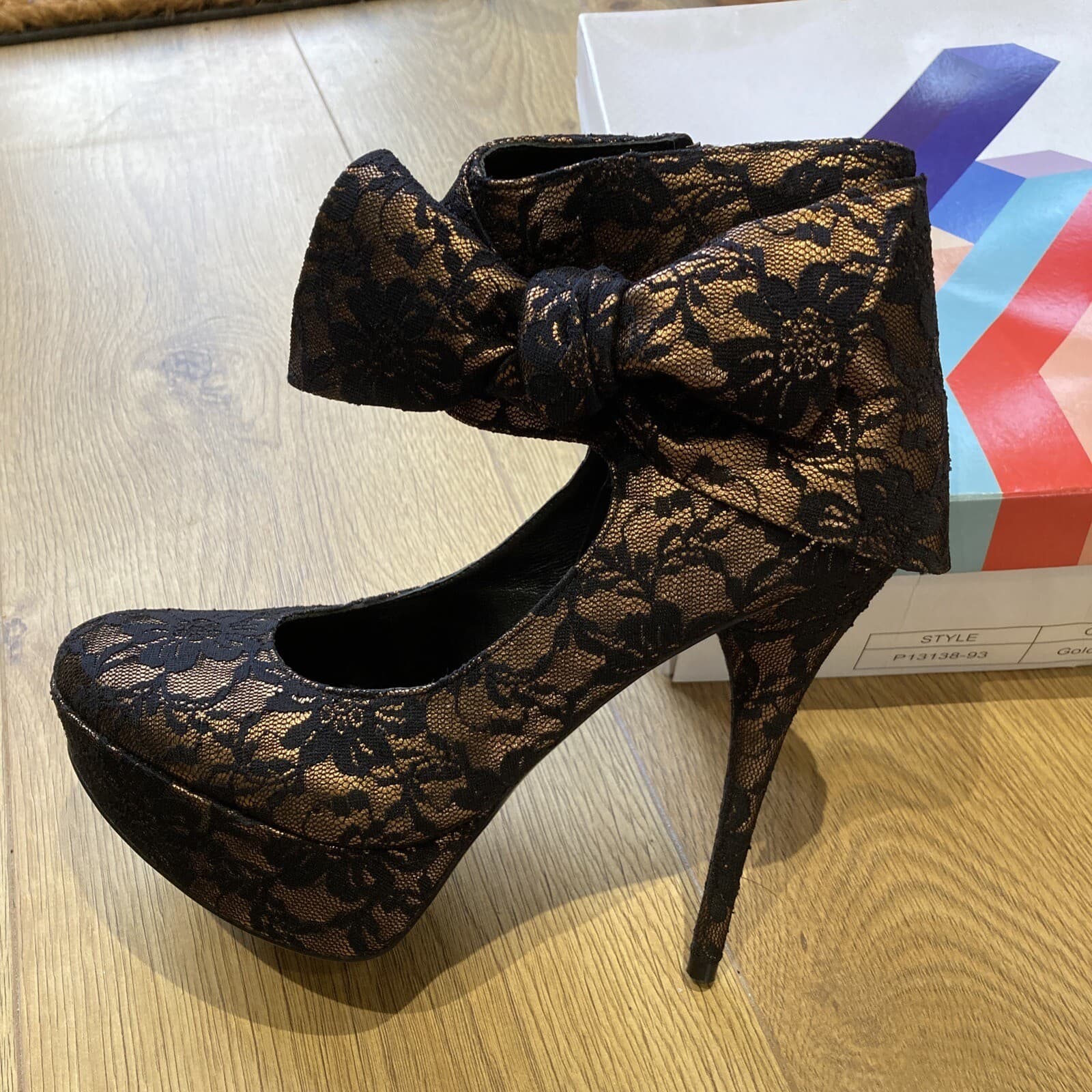 Office Vintage 2011 Tightrope Lace Party Funky Platform Shoe, BNWT, RRP £88