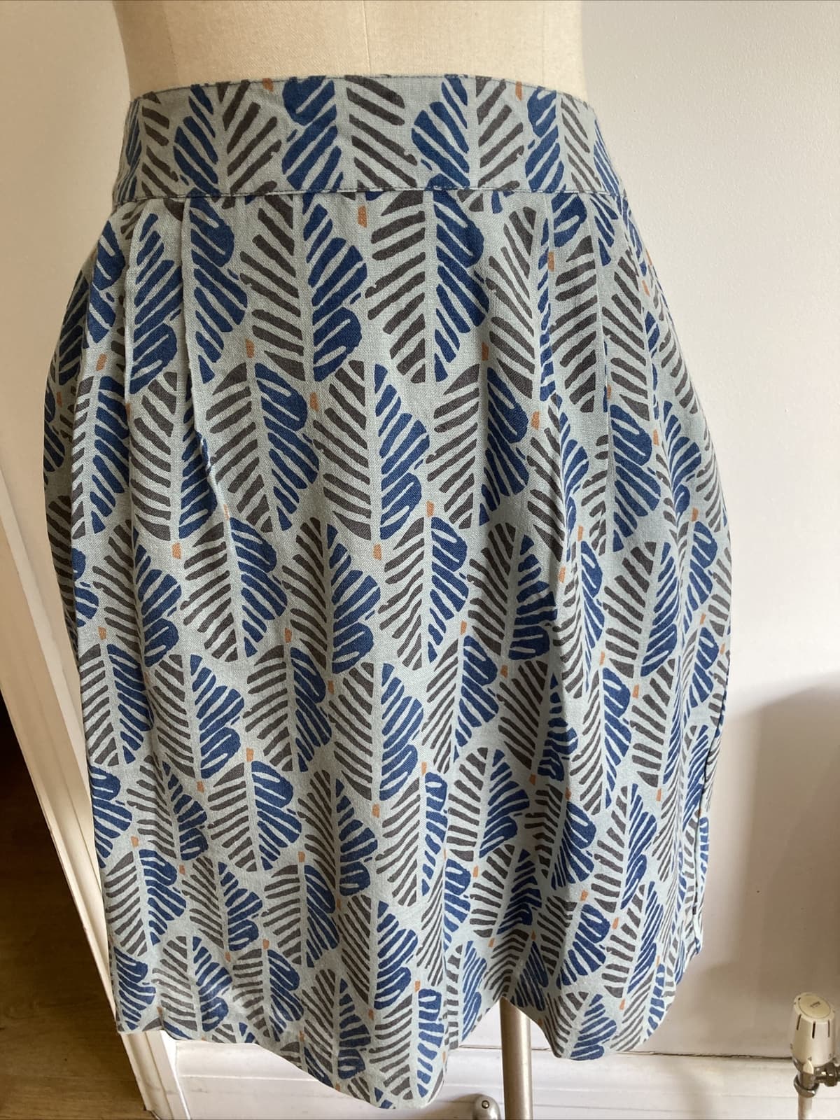 Seasalt "South Penquite"  Patterned Wool Lined Skirt, Size 10 UK, BNWT