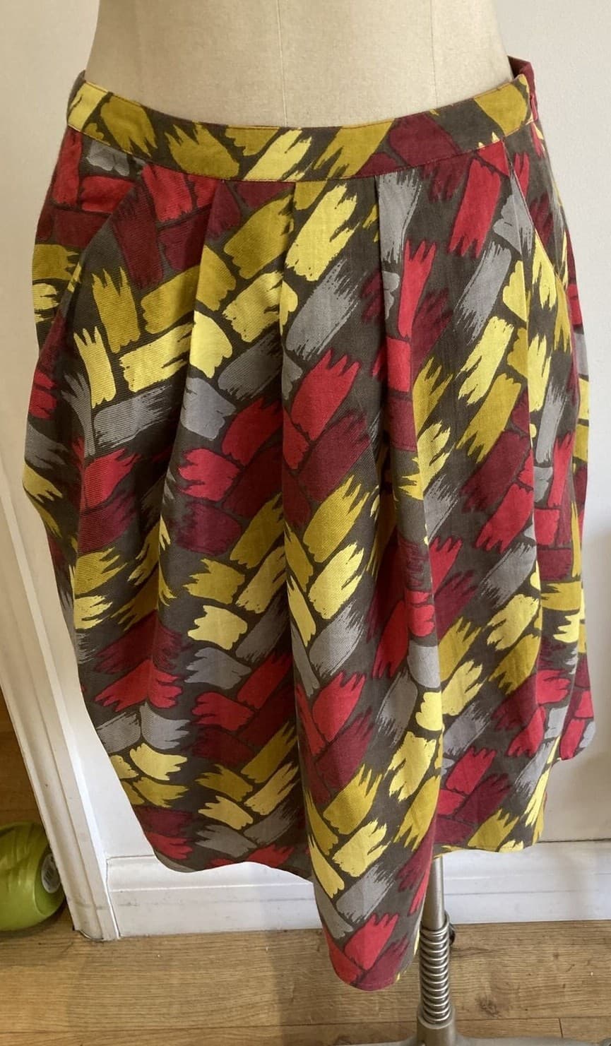 Seasalt Chevron Stripe Cotton Blend "Palmers" Skirt Size 10 UK BNWT