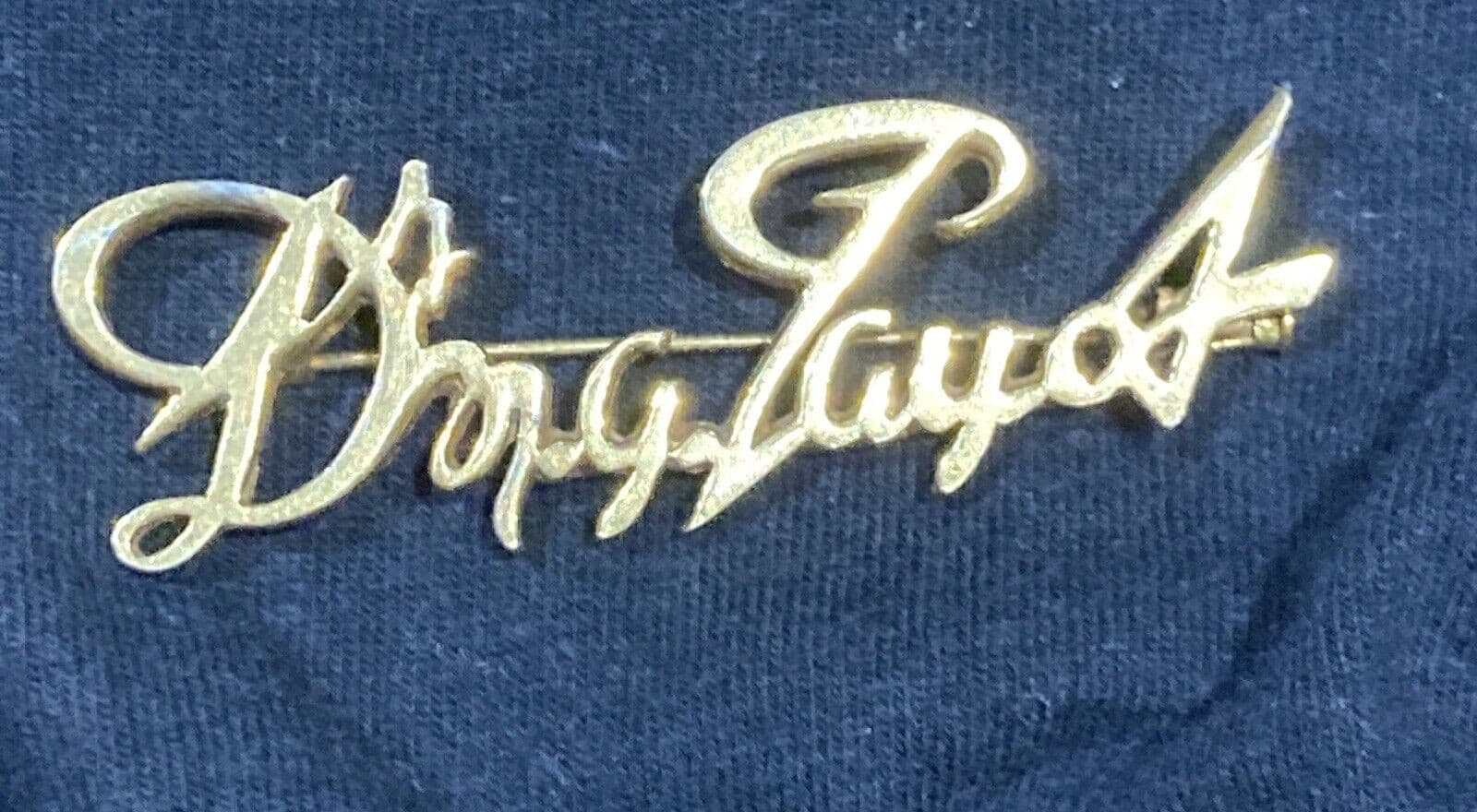 Rare Vintage Gilt Dr N G Payot Beautician/Make-up Advisor Brooch/Badge