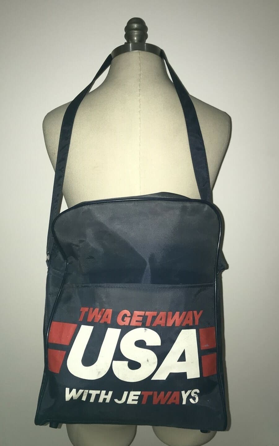 TWA Flight Bag Travellers Jetways Vintage Shoulder Bag