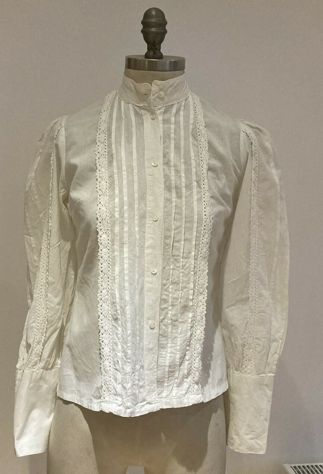 Rare Vintage Laura Ashley Edwardian/Victorian Style Blouse, 14 UK, Made Wales