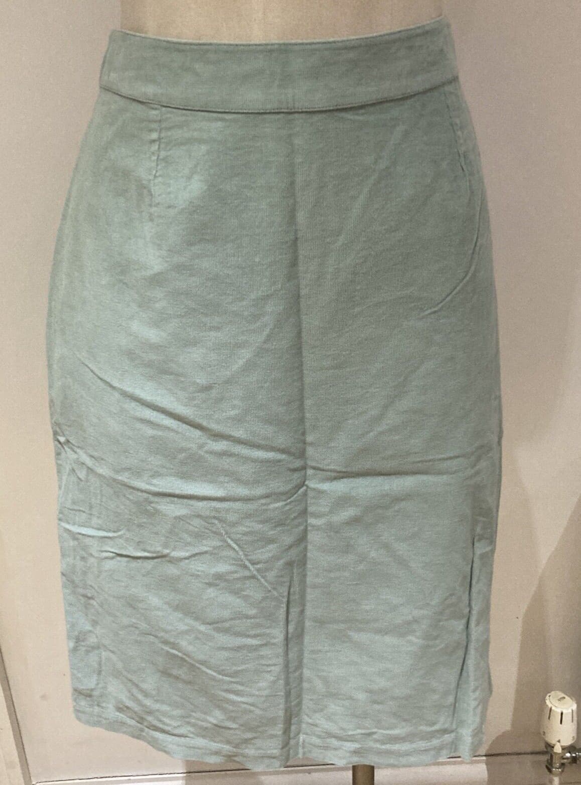 Seasalt Eau de Nil "Blub" Fine Needlecord Cotton Skirt, Size 10 UK, BNWT