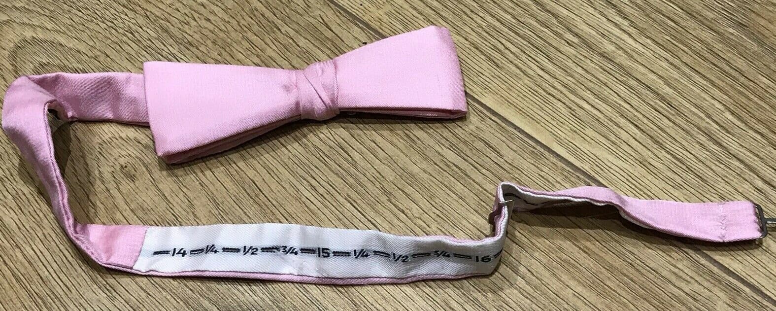 Akco Vintage Pink Silk Men's Bow Tie, Adjustable 